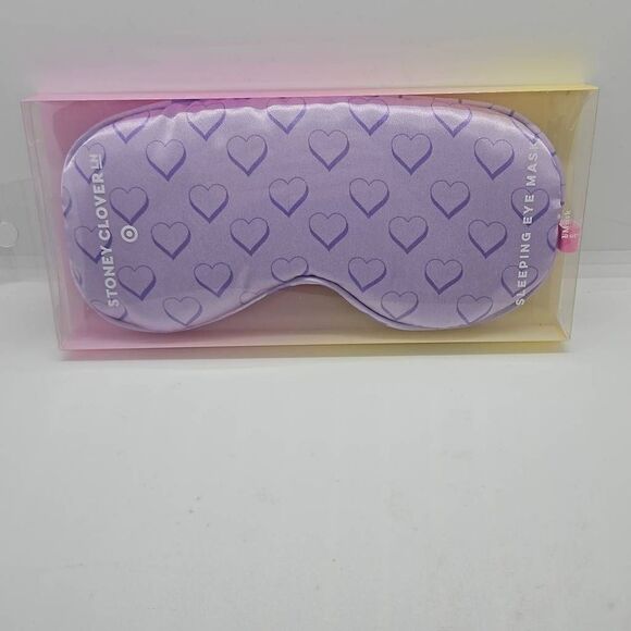 Sleeping Eye Mask Stoney Clover Lane x Target Purple Hearts - Picture 1 of 3